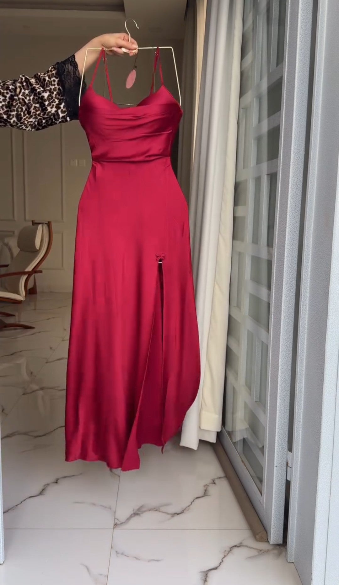 Elegance Silk Robe with Lace Detailing
