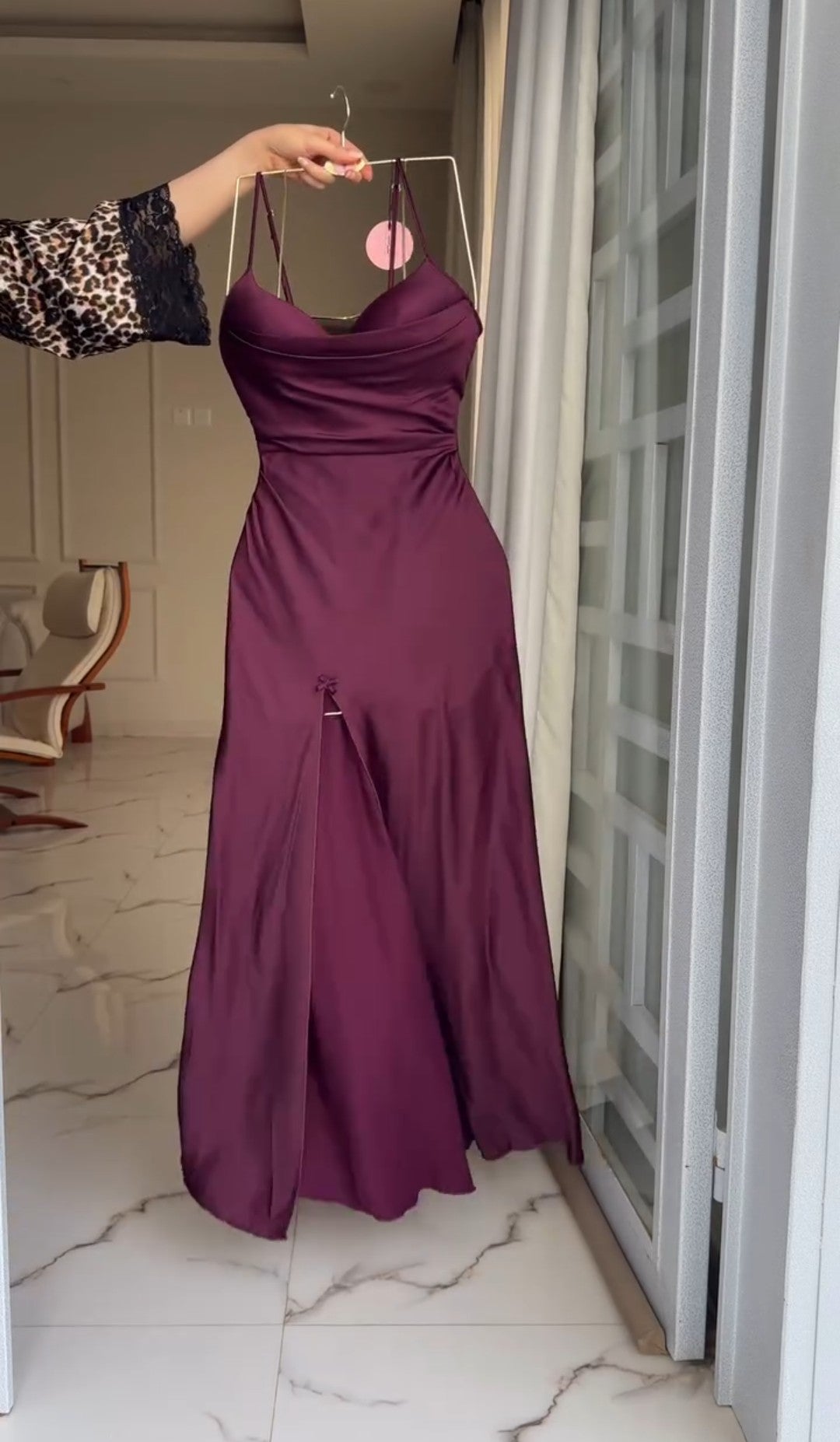 Elegance Silk Robe with Lace Detailing