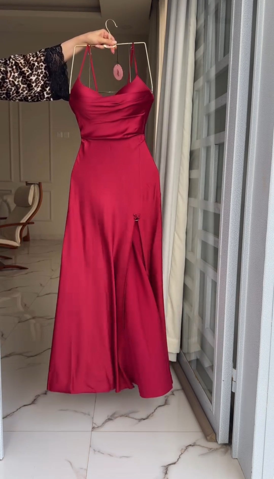 Elegance Silk Robe with Lace Detailing