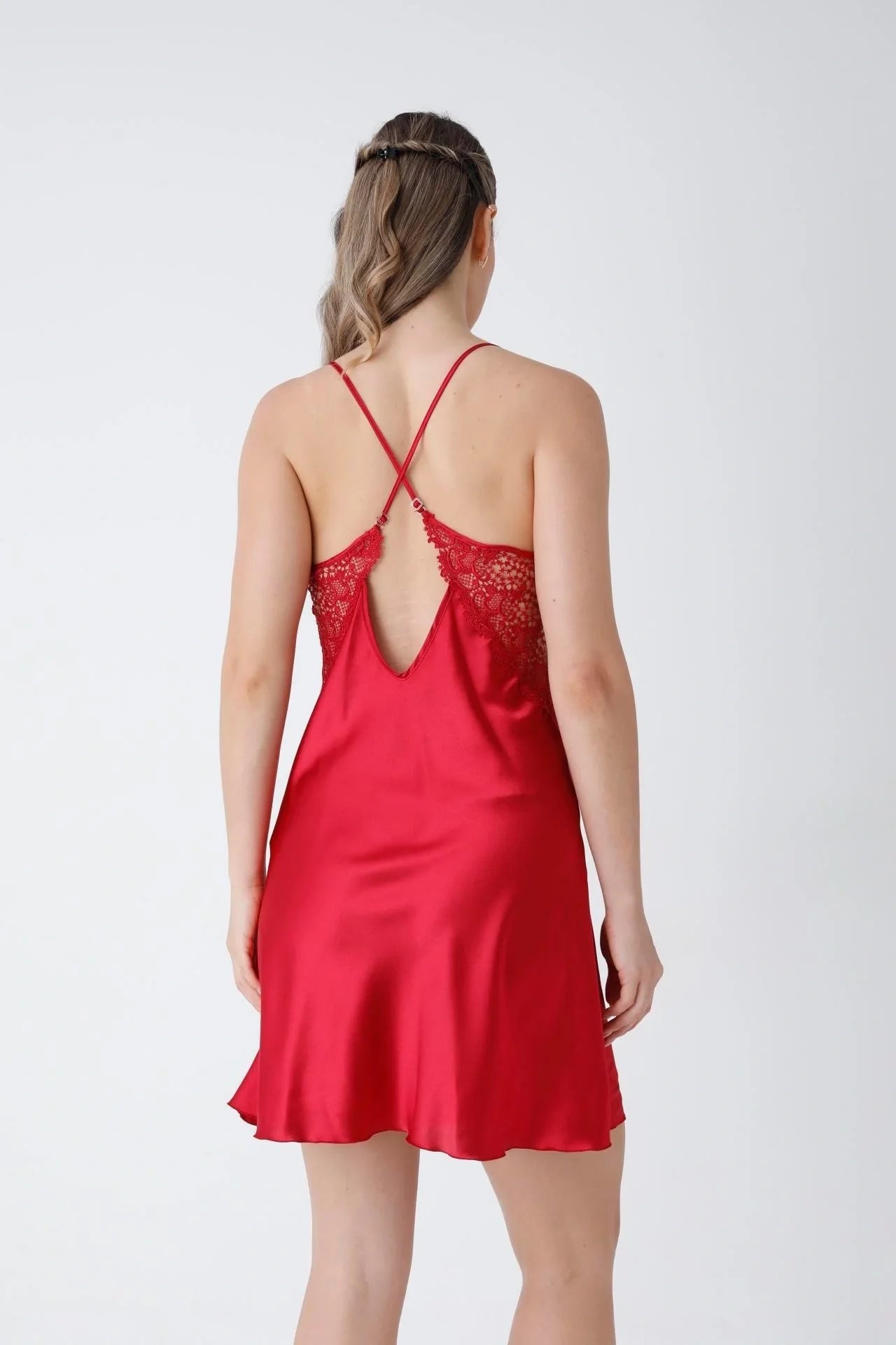 Luxury Bridal Satin &amp; Lace Nightwear Set