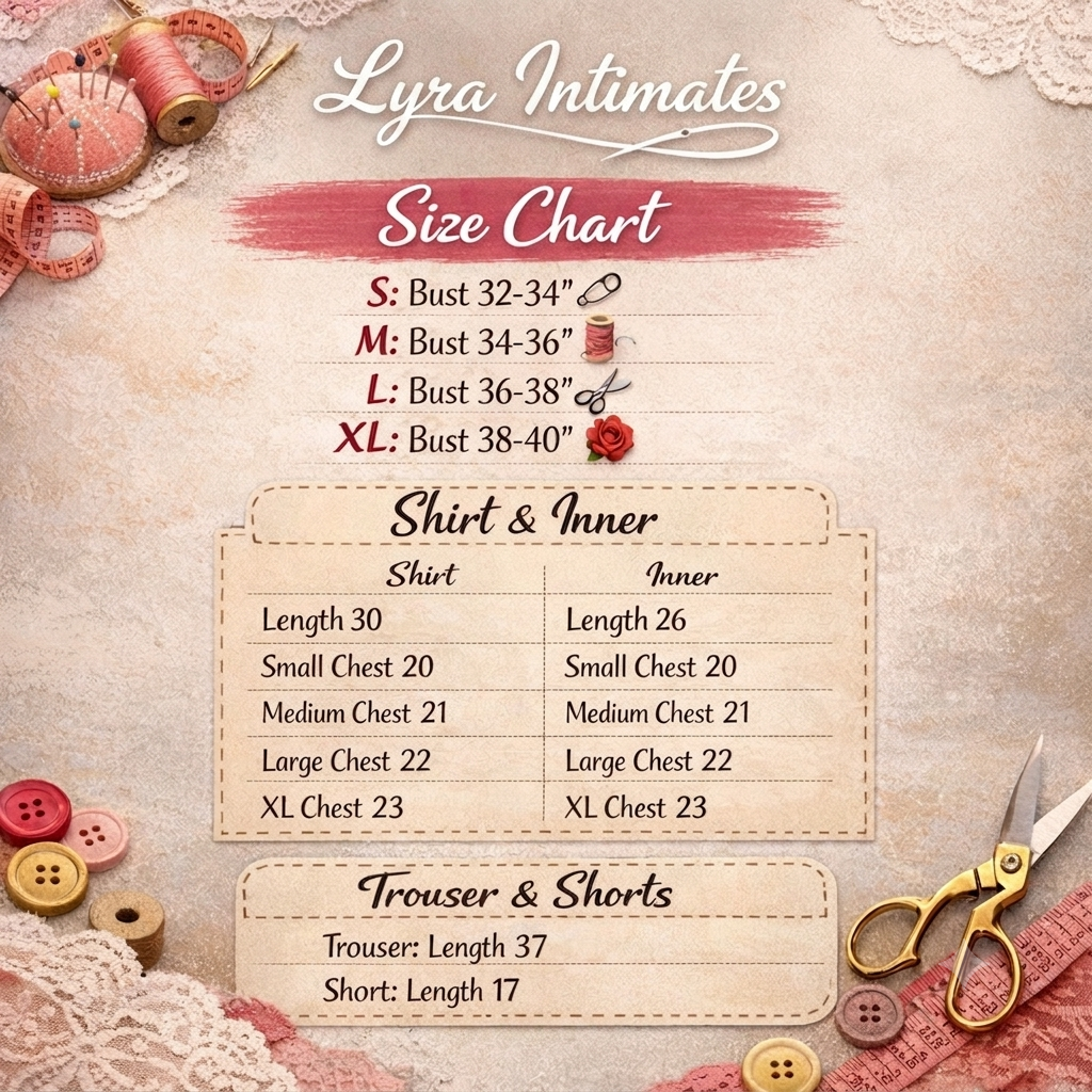 8Pcs Heart Printed Nightwear for Women