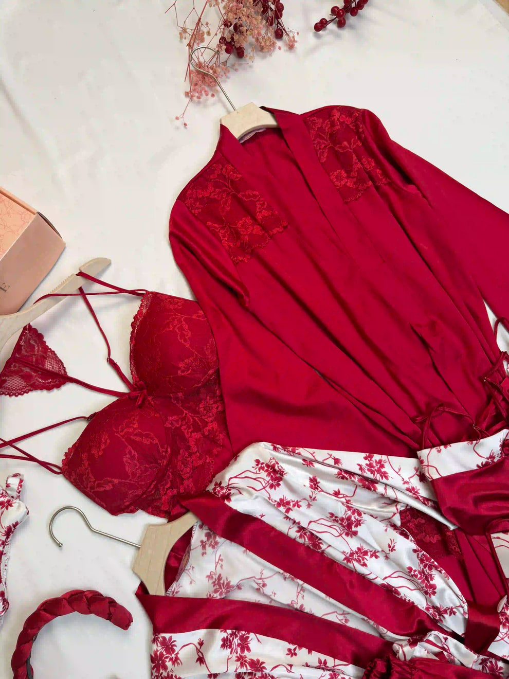 Love Rose Design Set | 12 Pieces Nighty Set