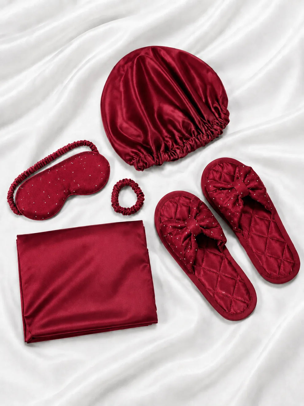 11 Pcs Luxury Imported Silk Nighty Bridal Set